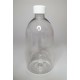 500ml Clear PET Plastic Sirop Bottles With White Screw On Cap