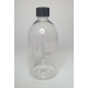 500ml Clear PET Plastic Sirop Bottles With Black Screw On Cap