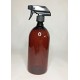 1000ml (1L) Amber PET Sirop bottle with Black Trigger Spray