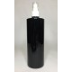 500ml Black PET Cylinder Bottle With White Atomiser