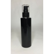 250ml Black PET Cylinder Bottle with Black Cream Pump