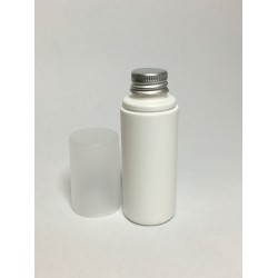 100ml White Cylinder Overcap Bottle With Aluminium Cap