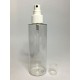 200ml Clear PET Cylinder Bottle with White Atomiser
