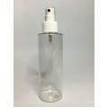150ml Clear PET Cylinder Bottle with White Atomiser