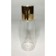 60ml Clear PET Cylinder Bottle with Shiny Gold Disc Top 60ml Clear PET Cylinder Bottle with Shiny Gold Disc Top