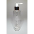 100ml Clear Plastic Cylindrical Bottles With Chrome Pump