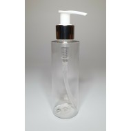 100ml Clear Plastic Cylindrical Bottles With Chrome Pump