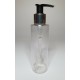 100ml Clear Plastic Cylinder Bottle with Silver & Black Pump Dispenser 100ml Clear Plastic Cylinder Bottle with Silver & Black Pump Dispenser