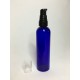 60ml Blue PET Boston Bottle with Black Cream Pump