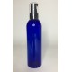 250ml Blue PET Boston Bottle with Black Serum Pump