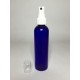 250ml Blue PET Boston Bottle with White Atomiser