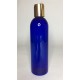500ml Blue PET Boston Bottle with Gold Disc Top 500ml Blue PET Boston Bottle with Gold Disc Top
