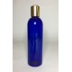 500ml Blue PET Boston Bottle with Gold Disc Top 500ml Blue PET Boston Bottle with Gold Disc Top