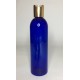 500ml Blue PET Boston Bottle with Gold Disc Top 500ml Blue PET Boston Bottle with Gold Disc Top