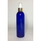 500ml Blue PET Boston Bottle with Shiny Gold Atomiser 500ml Blue PET Boston Bottle with Shiny Gold Atomiser