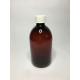 250ml Amber PET Sirop Bottle with White Cap