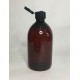 250ml Amber PET Sirop Bottle with Black Flip Top