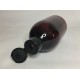 250ml Amber PET Sirop Bottle with Black Flip Top