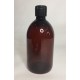 250ml Amber PET Sirop Bottle with Black Flip Top