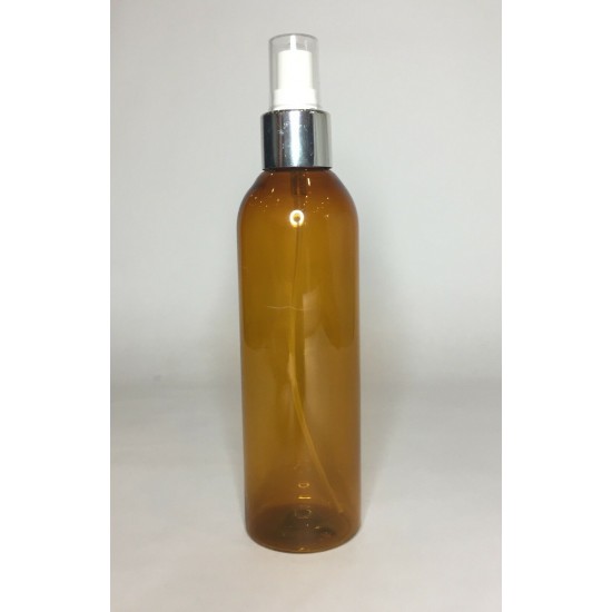 500ml Amber Tall Boston Bottle with Chrome Atomiser 500ml Amber Tall Boston Bottle with Chrome Atomiser