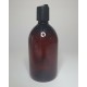 250ml Amber PET Sirop Bottle with Black Disc Top Cap