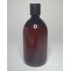 250ml Amber PET Sirop Bottle with Black Disc Top Cap