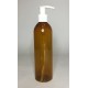 250ml Amber Tall Boston Bottle with White Lotion Pump 250ml Amber Tall Boston Bottle with White Lotion Pump