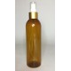 500ml Amber Tall Boston Bottle with Matt Gold Atomiser