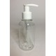 150ml Clear PET Boston Bottle with White Lotion Pump