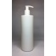 500ml White Cylinder Bottle with White Lotion Pump 500ml White Cylinder Bottle with White Lotion Pump