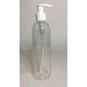 250ml Clear PET Tall Boston Bottles With White Lotion Pump 250ml Clear PET Tall Boston Bottles With White Lotion Pump