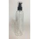 250ml Clear PET Tall Boston Bottles With Black Serum Pump 250ml Clear PET Tall Boston Bottles With Black Serum Pump