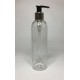 250ml Clear PET Tall Boston Bottles With Chrome & Black Lotion Pump 250ml Clear PET Tall Boston Bottles With Chrome & Black Lotion Pump