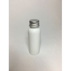 30ml White PET Boston With Aluminium Lid