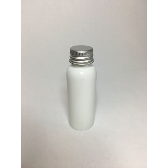 30ml White PET Boston With Aluminium Lid 30ml White PET Boston With Aluminium Lid