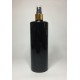 500ml Black PET Cylinder Bottle with Gold Atomiser Spray