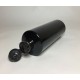 500ml Black PET Cylinder Bottle with Black Flip Top 