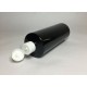 500ml Black PET Cylinder Bottle with White Flip Top 