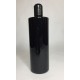 500ml Black PET Cylinder Bottle with Black Disc Top 