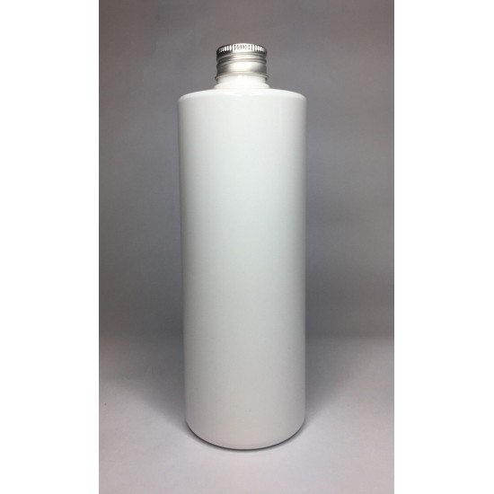 250ml White Cylinder Bottle with Aluminium Cap