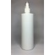 500ml White Cylinder Bottle with White Atomiser