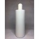 500ml White Cylinder Bottle with White Disc Top