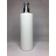 500ml White Cylinder Bottle with Black Serum Pump 500ml White Cylinder Bottle with Black Serum Pump