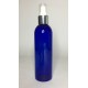 250ml Blue PET Boston Bottle with Chrome Atomiser 