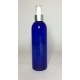 500ml Blue PET Boston Bottle with Matt Silver Atomiser 