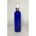500ml Blue PET Boston Bottle with Gold Serum Pump
