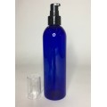 500ml Blue PET Boston Bottle with Black Serum Pump