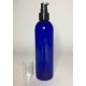 500ml Blue PET Boston Bottle with Black Serum Pump