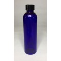 500ml Blue PET Boston Bottle with Black Cap