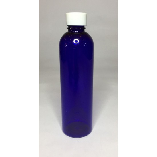 500ml Blue PET Boston Bottle with White Cap 500ml Blue PET Boston Bottle with White Cap